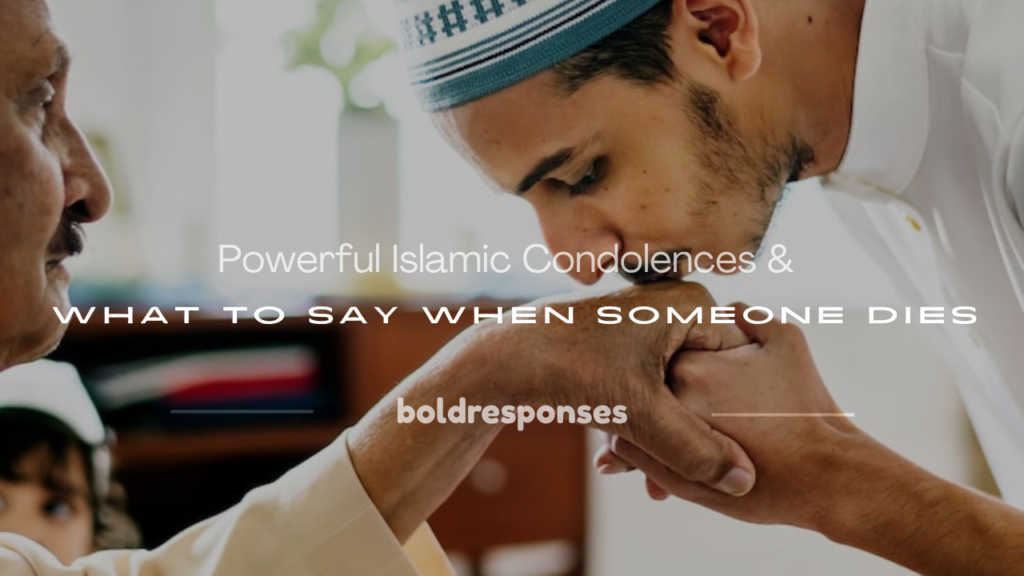 what do muslim say when someone dies