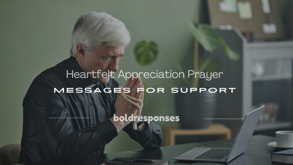 appreciation prayer messages for financial support
