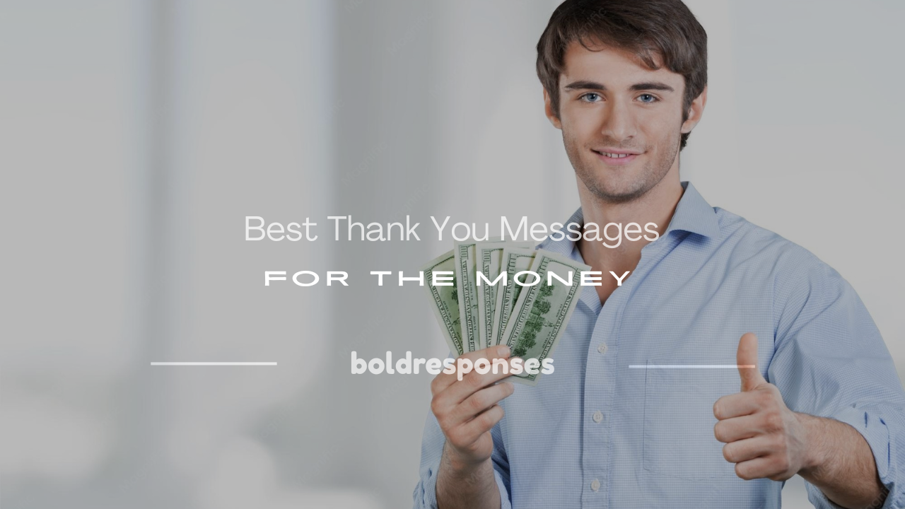 thank you messages for the money